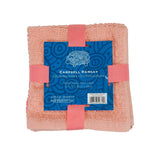 Arkwright Home - Pack of 6 Campbell Ramsey Washcloths 12x12 - Assorted Colors