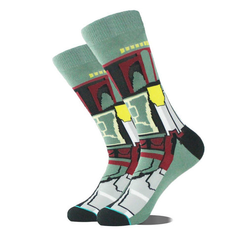 ACCITY - CARTOON STAR WARS SERIES CASUAL CREW SOCKS_CWAH1113: TYPE4 / (OS) 3