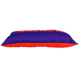 Everything Comfy - Clemson Tigers 2 Sided Bolster Travel Pillow, 16" x 6", Made in the USA
