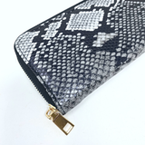 YOUZEY - Crossbody Tote Python Print 3 Piece Set: Gray