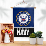 Two Group Flag Co - America Navy Armed Forces Military Decor Flag: Garden Flag 13" x 18.5" Only / Double Sided-Thick Fabric