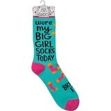 Primitives by Kathy - Wore My Big Girl Socks Today Bring It Socks
