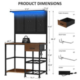 39F Inc. - 3D Printer Workstation Collection with Filament Storage: Slim Power Tower