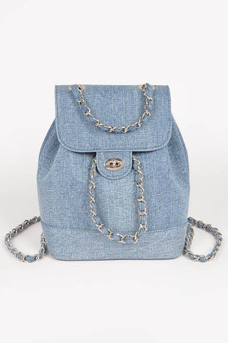 3AM BY H&D ACCESSORIES - Denim BackPack: LBL