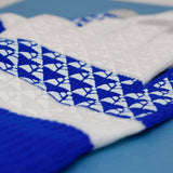 PinktownUSA - ZPB Blue White Touch and Grip Knit Winter Gloves