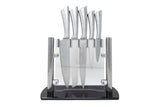 YOUZEY - 5-Piece Stainless Steel Knife Set with Stand