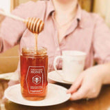 Pure Southern Honey - Honey With Comb 1 Lb (12 Jars) Raw, Unfiltered, Unheated