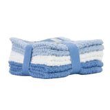 Arkwright Home - Pack of 6 Campbell Ramsey Washcloths 12x12 - Assorted Colors