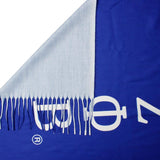 PinktownUSA ZPB Sorority Blue Shield Fashion Shawl Scarf: Blue and White/ Multi Tone/ 74 x 28 inches