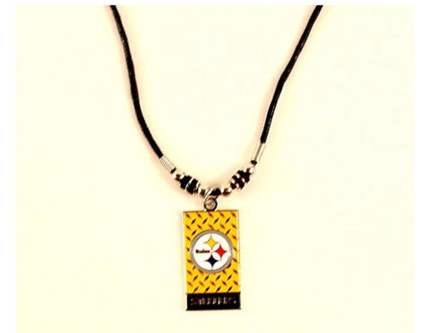 Diamond Plate Styles Necklaces- Pittsburgh Steelers