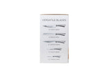 YOUZEY - 5-Piece Stainless Steel Knife Set with Stand