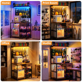 39F Inc. - 3D Printer Workstation Collection with Filament Storage: Slim Power Tower