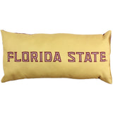 Everything Comfy - Florida State Seminoles 2 Sided Bolster Travel Pillow, 16" x 6", Made in the USA