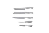 YOUZEY - 5-Piece Stainless Steel Knife Set with Stand