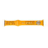 PinktownUSA - SGRHO Sorority Yellow Blue 1922 Watch Band Strap: Gold and Blue / Rhodium / Adjustable