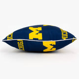 Everything Comfy - Michigan Wolverines Decorative Pillow: White / Pair