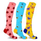 Extreme Fit Wholesale - Nature Knee High Compression Socks - 3 ASST STYLES: Large/XL