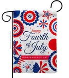 Two Group Flag Co - Red White July 4 Americana Fourth of Decor Flag: Garden Flag 13" x 18.5" Only / Double Sided-Thick Fabric