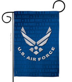 Two Group Flag Co - US Air Force Armed Forces Military Decor Flag: Garden Flag 13" x 18.5" Only / Double Sided-Thick Fabric