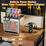 39F Inc. - 3D Printer Workstation Collection with Filament Storage: Slim Power Tower