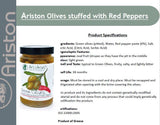 Ariston Specialties - Ariston Green Olives Stuffed Pepper -13.40oz (Sweet peppers)