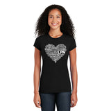 Cutieful - LPN Heart - Cotton Short Sleeve T-Shirt: Navy / XXL