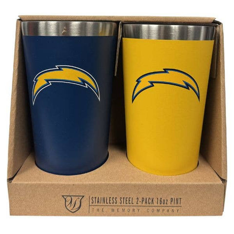 St. Louis Wholesale LLC - Los Angeles Chargers - #8701P2 - 2Pack Set 16OZ Stainless