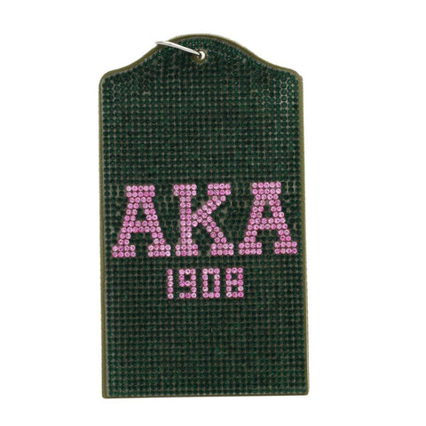 PinktownUSA - AKA Green Sparkle Sorority Pride ID Badge Holder