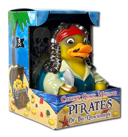 CelebriDucks - Captain Quack Mallard, Pirate of the Quackibeean Rubber Duck