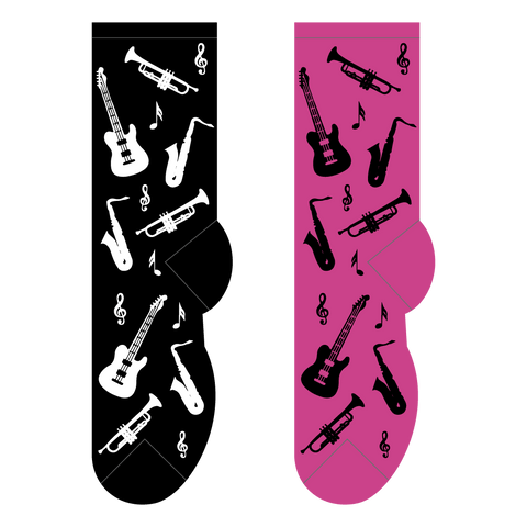 FOOZYS Fun Socks - Musical Instruments Socks