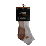 Extreme Fit Wholesale - COPPER-INFUSED COMPRESSION SOCKS (3-PAIRS PACKED TOGETHER): S/M