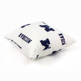 Everything Comfy - Michigan Wolverines Decorative Pillow: White / Pair