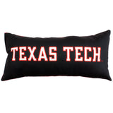 Everything Comfy - Texas Tech Red Raiders 2 Sided Bolster Travel Pillow, 16" x 6", Made in the USA