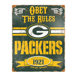 Party Animal - Green Bay Packers Embossed Metal Sign