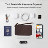 VIGOR - Travel Tech Case Leather Electronics Accessories Storage Box: 1 Bag