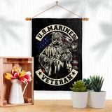 Two Group Flag Co - Marines Veteran Armed Forces Military Marine Corps US Flag: Garden Flag 13" x 18.5" Only / Double Sided-Thick Fabric