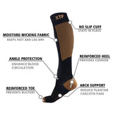 Extreme Fit Wholesale - KNEE-HIGH COMPRESSION SOCKS - ASSORTED DESIGNS: Novelty 1 / Large/XL