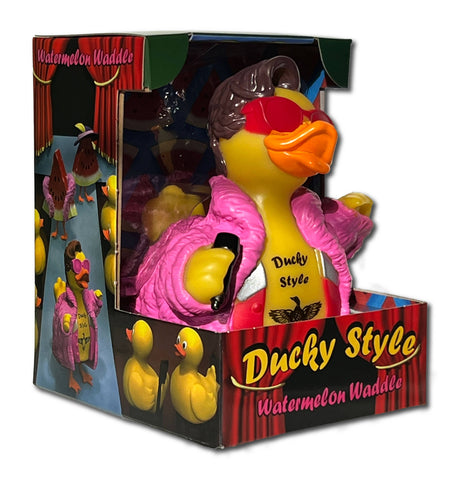 CelebriDucks - Ducky Style - Watermelon Waddle Rubber Duck