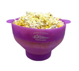 Amish Country Popcorn - Silicone Microwave Popper: Blue