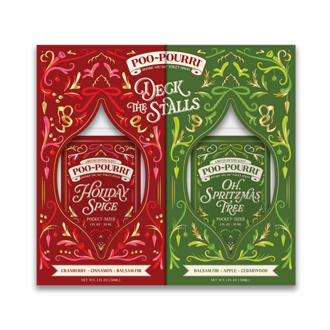 ~Pourri - Holiday Poo~Pourri Tear & Share Pocket 2-Pack Set