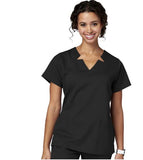 15201  Meta Women's Wrap Notch Top