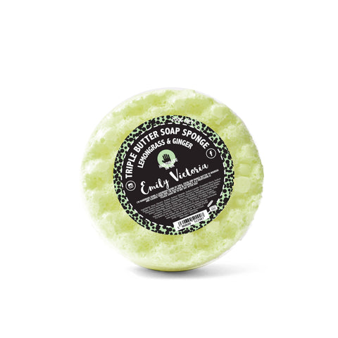 Emily Victoria Candles - Lemongrass & Ginger Triple Butter Soap Sponge