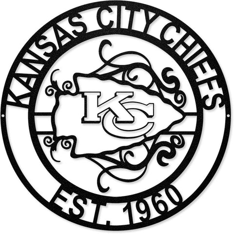 Party Animal, Inc. - Kansas City Chiefs Laser Cut Metal Sign