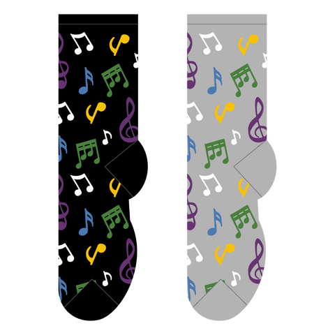 FOOZYS Fun Socks - Musical Notes Socks