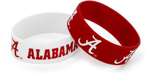 Aminco USA - NCAA Alabama Crimson Tide Wide Bracelet, 2-Pack