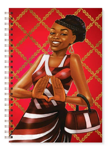 African American Expressions - Red and White Journal