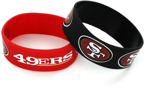 Aminco USA - NFL San Francisco 49ers Wide Bracelet, 2-Pack