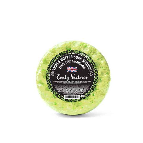 Emily Victoria Candles - Zesty Lime & Mandarin Triple Butter Soap Sponge