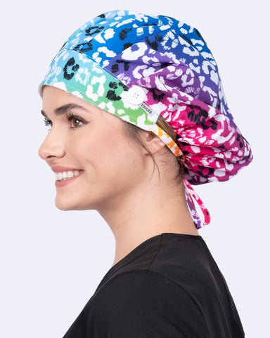 Bouffant Scrub Cap w/Side Buttons (8004)