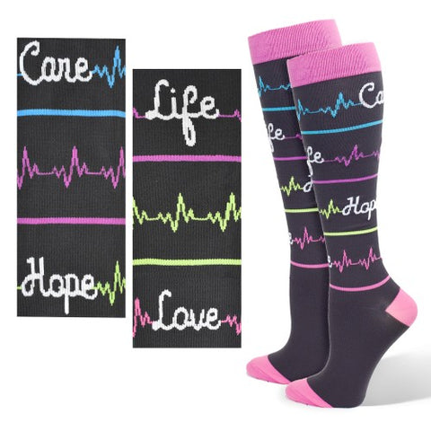 Premium Heal Script Fashion Compression Sock - 94762